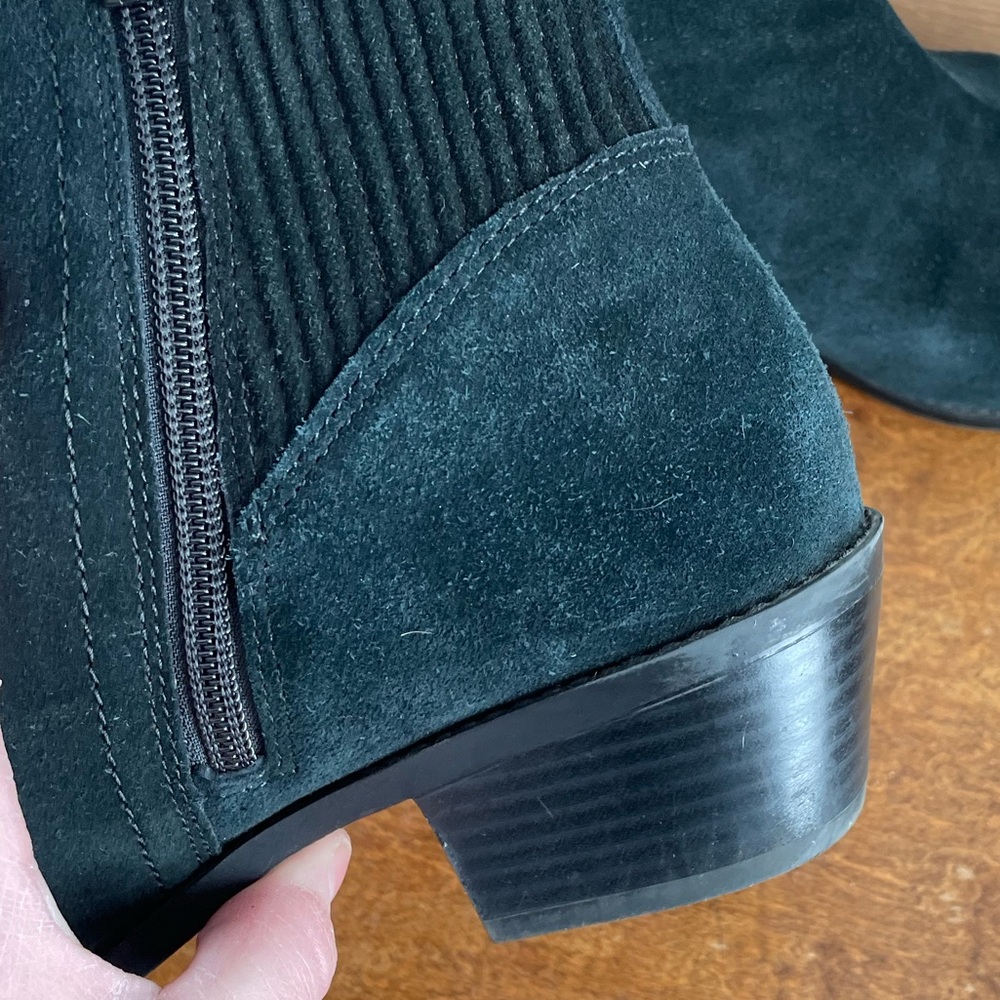 Black Suede Vionic Devon Ankle Boots - image 4